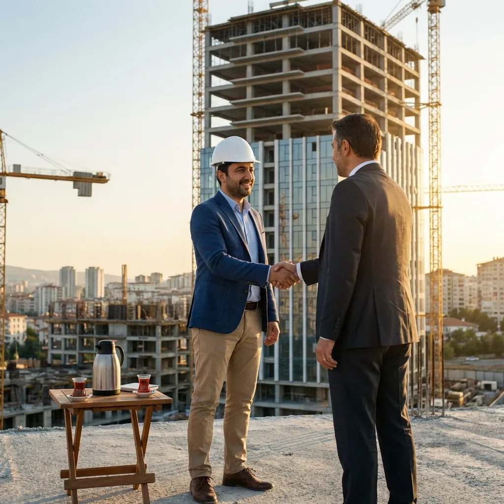 Ankara'da Tekin İnşaat şantiyesi